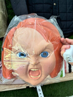 Trick or Treat Studios Curse of Chucky Plastic Mask Baby Face Halloween Mask NWT